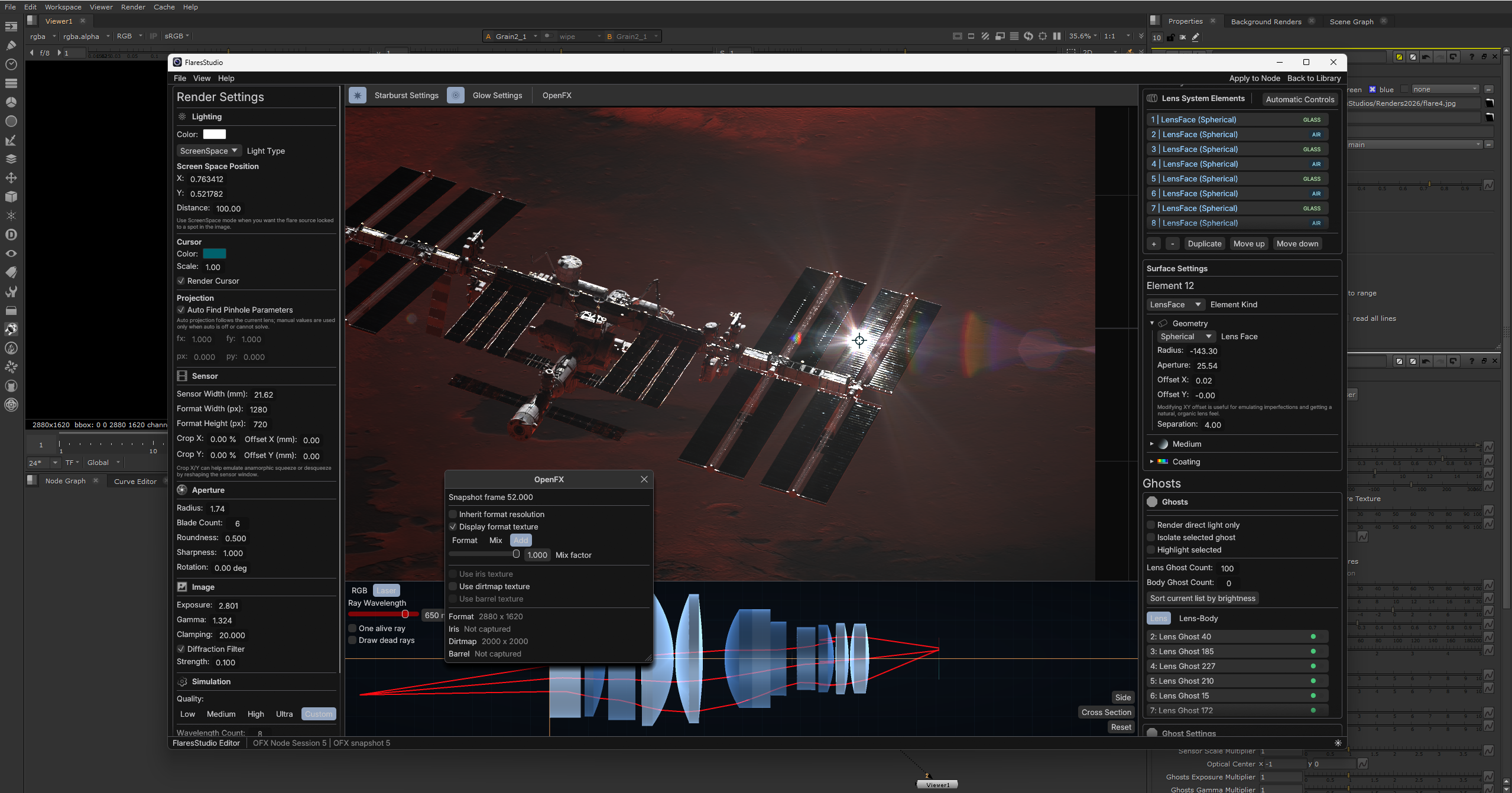 OpenFX Reference Context view in Flares Studio